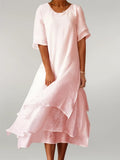 Jordan | Elegant Layered Midi Dress for All Occasions - Image 1