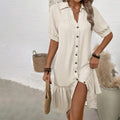 Rachel | Elegant Down Ruffle Dress for Every Occasion - Image 1