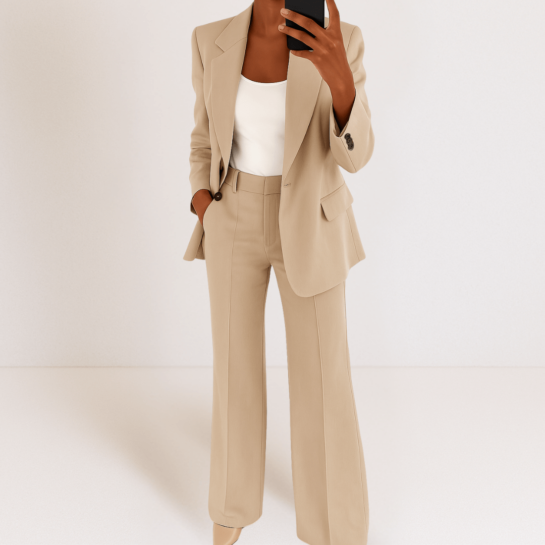 Alessandra – Long Sleeve Two-Piece Suit