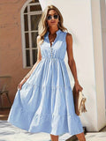 Mary | Stylish Striped Sleeveless Dress for Summer - Image 1