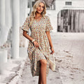 Gillian | Chic Floral Summer Midi Dress for Women - Image 1