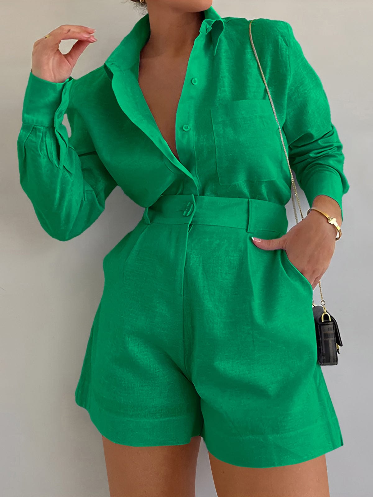 Elena – Long Sleeve Co-Ord Set - Flattering Everyday Fit