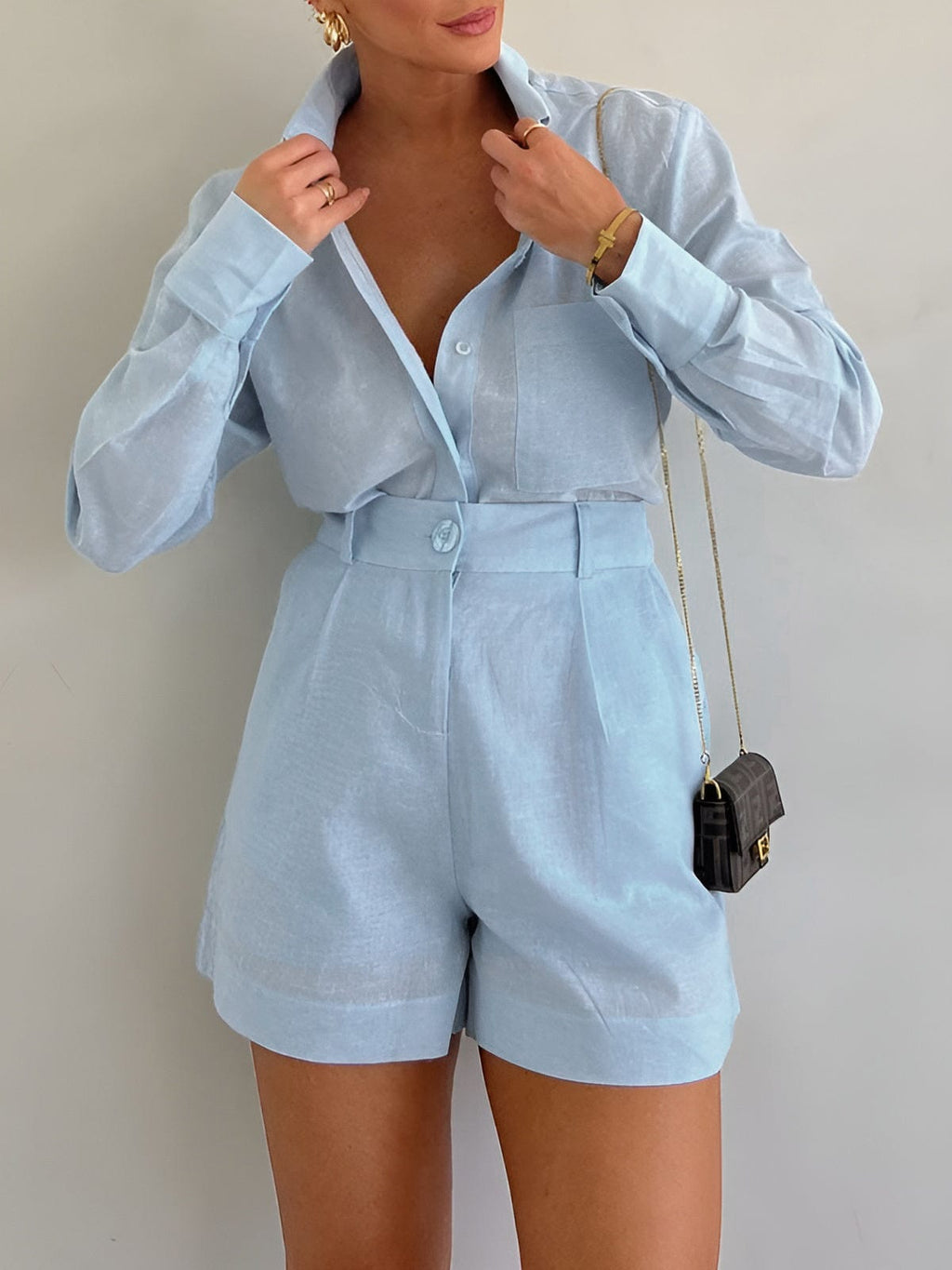 Elena – Long Sleeve Co-Ord Set - Flattering Everyday Fit