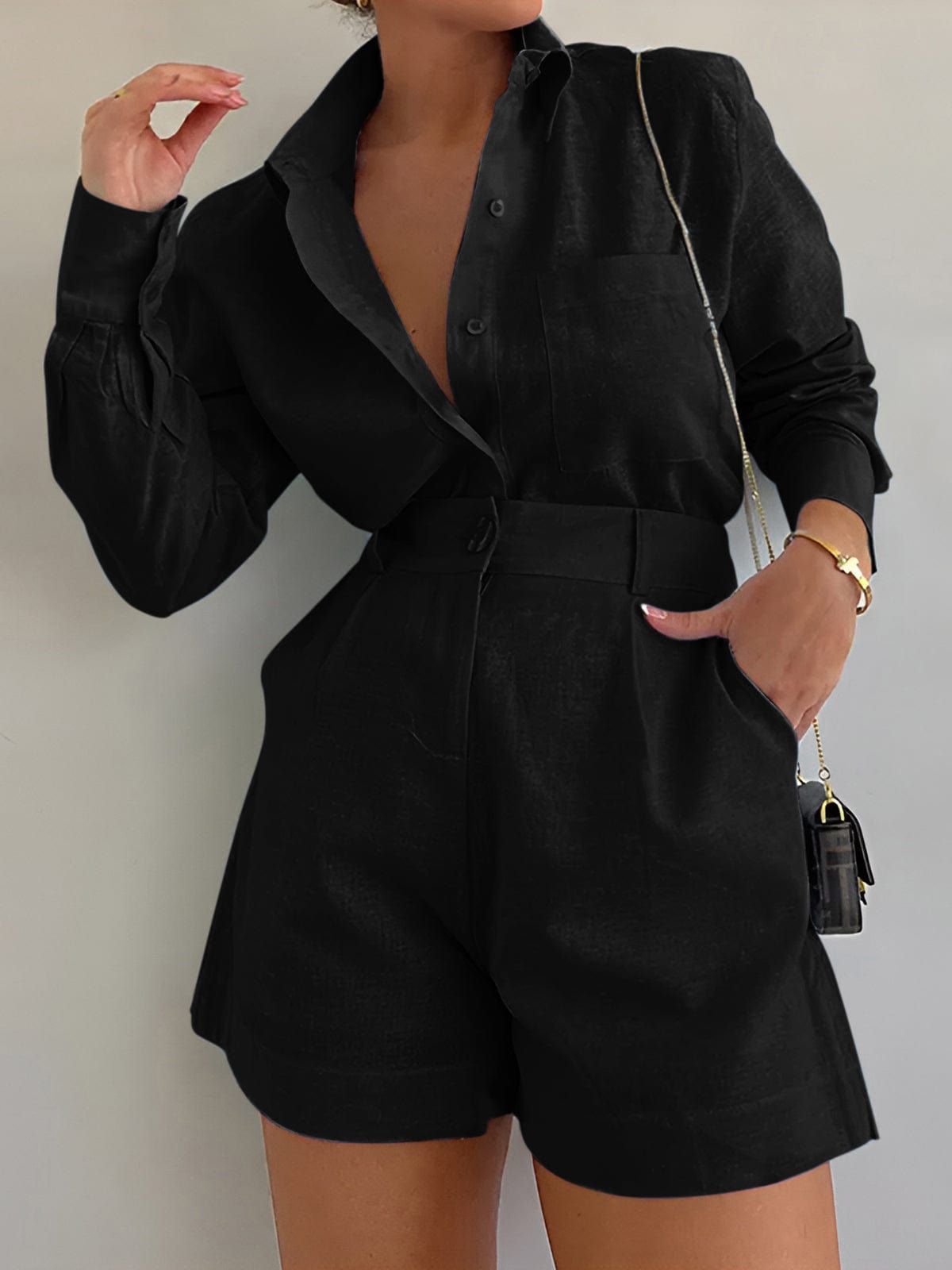 Elena – Long Sleeve Co-Ord Set - Flattering Everyday Fit