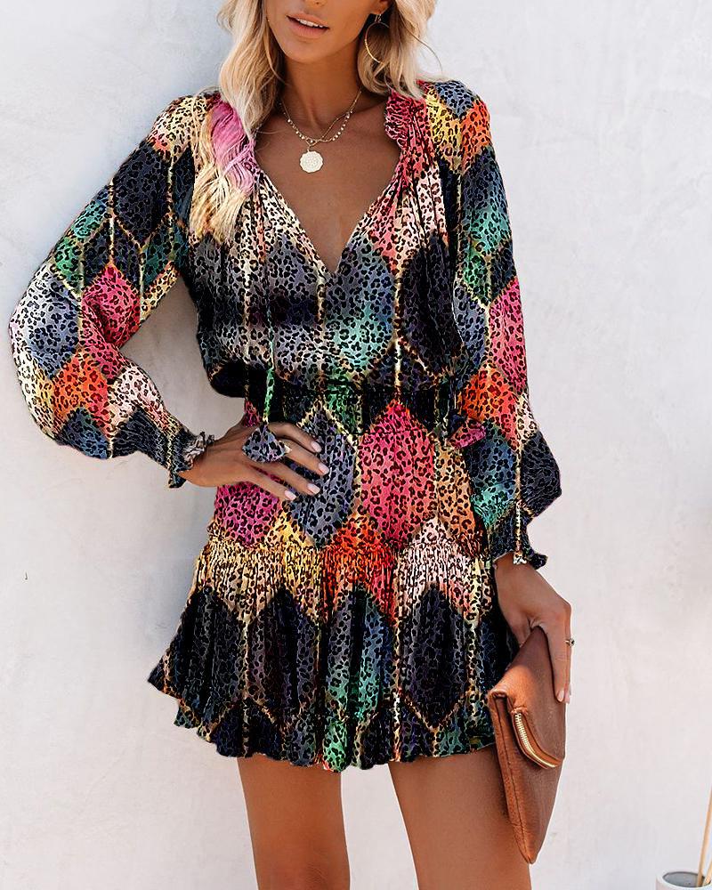 Zoe | Bold Floral Mini Dress for Vibrant Elegance - Image 10