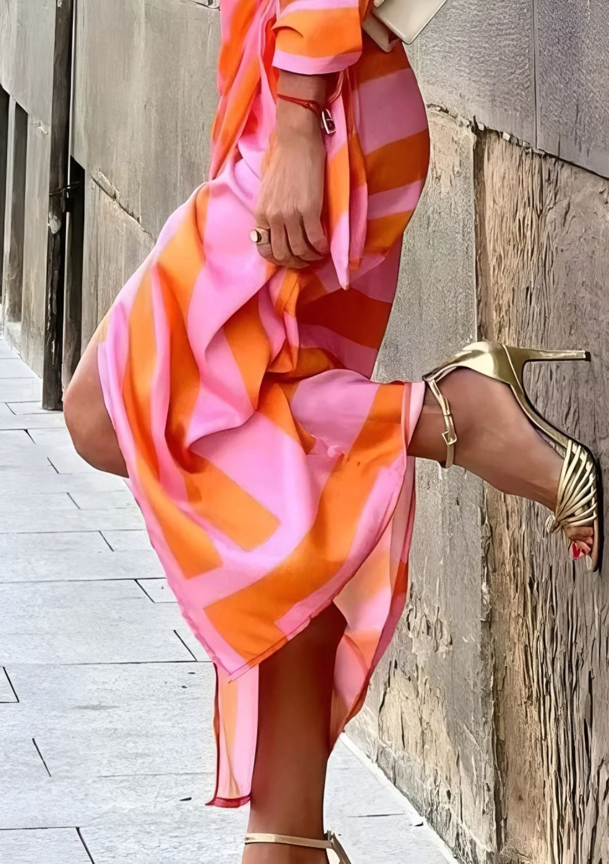 Amelia | Striped Wrap Dress for Every Occasion