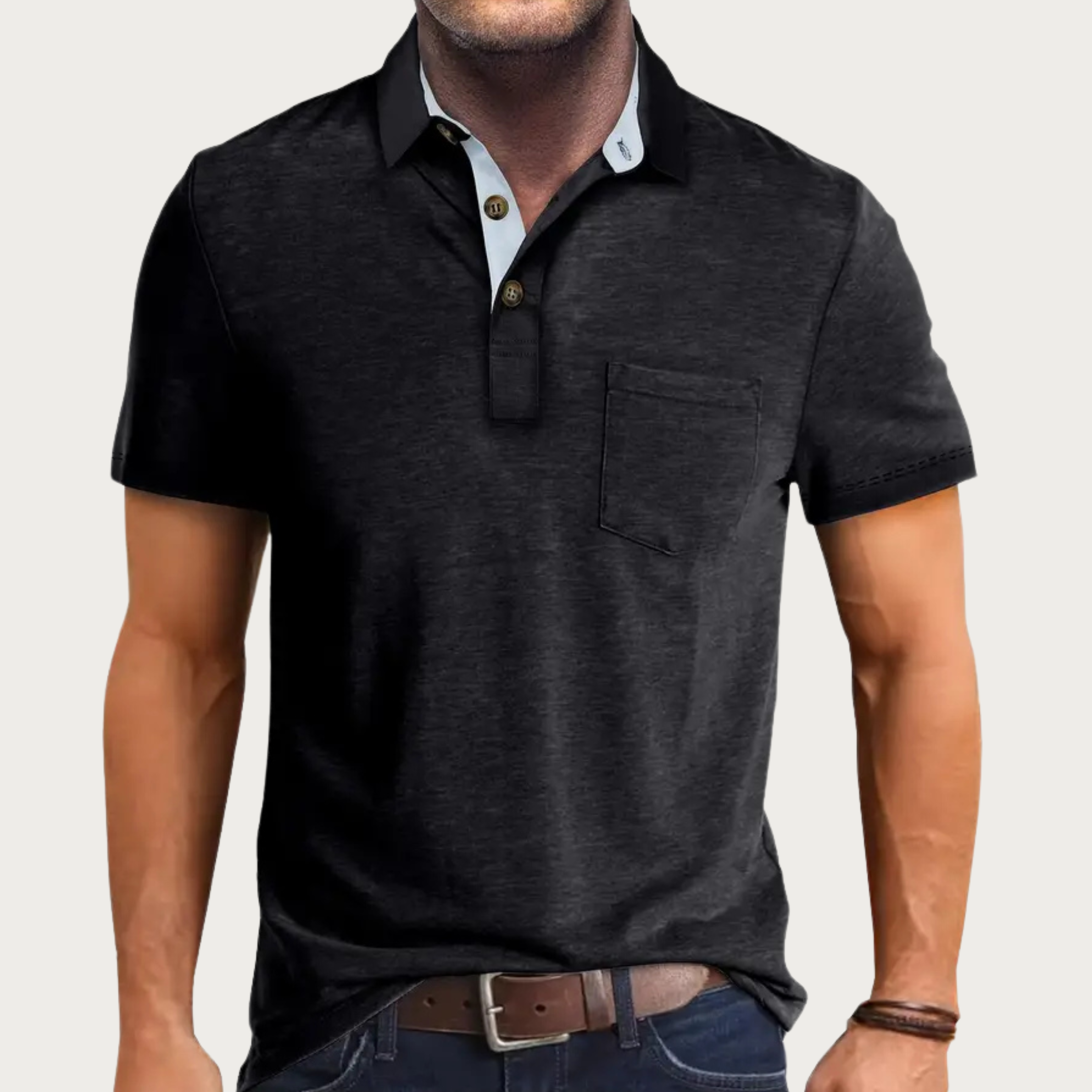 Levi | Classic Men's Polo Shirt - Image 3