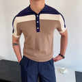 Joe | Men's Color Block Short Sleeve Polo Shirt - Image 1