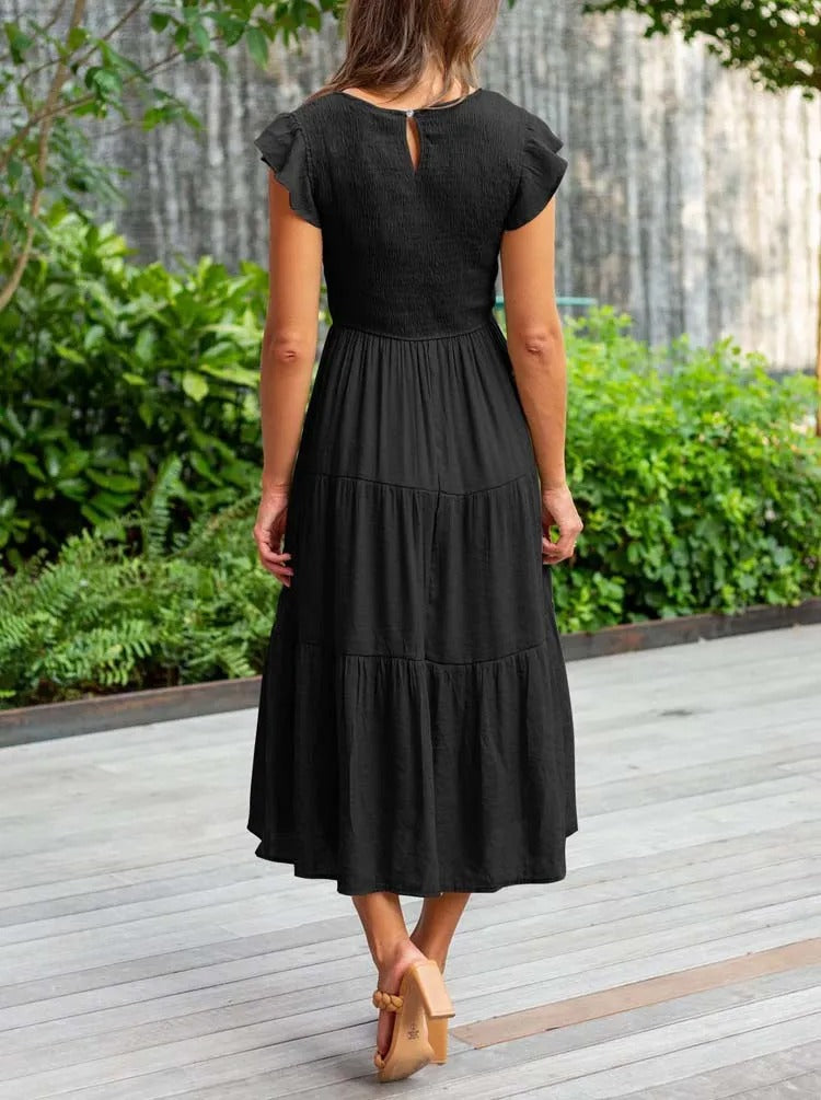 Ronja | Effortless Stylish Flowy Layered Dress