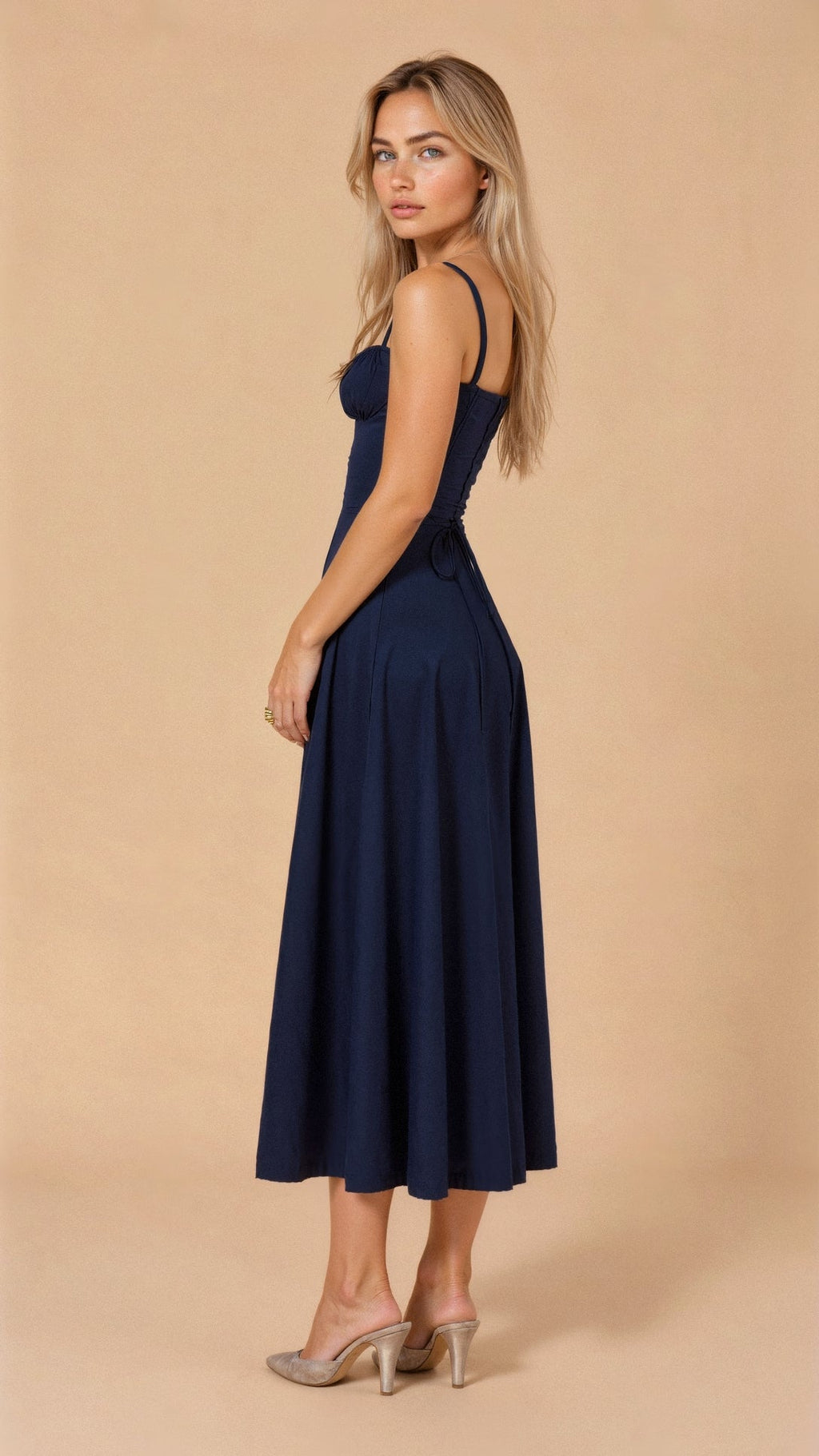 Margaret | Corset Midi Dress - Elegant, figure-flattering style