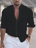 Darren | Stylish Linen Shirt with Buttons - Image 6